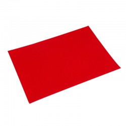 FEUTROUGE1 - Selvklæbende rød filt - A5 størrelse